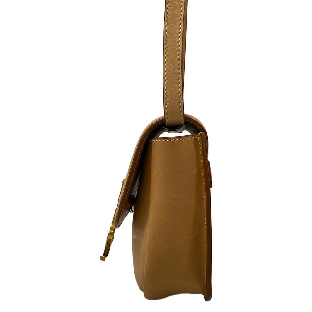 Saint Laurent PARIS Kaia Small Satchel Shoulder Bag 619740 Cream Light Brown - Picture 4 of 15